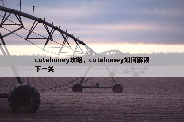 cutehoney攻略,cutehoney如何解锁下一关 cutehoney攻略,cutehoney如何解锁下一关