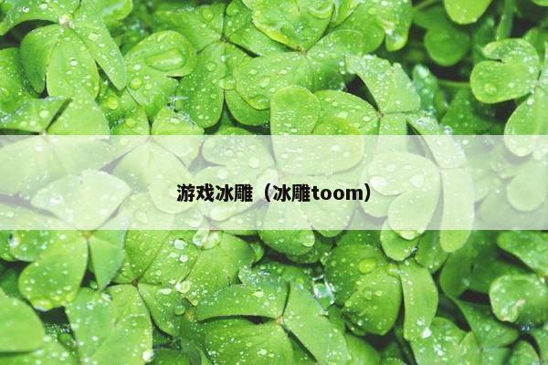 游戏冰雕（冰雕toom）