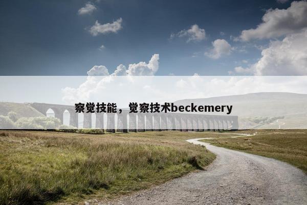 察觉技能，觉察技术beckemery