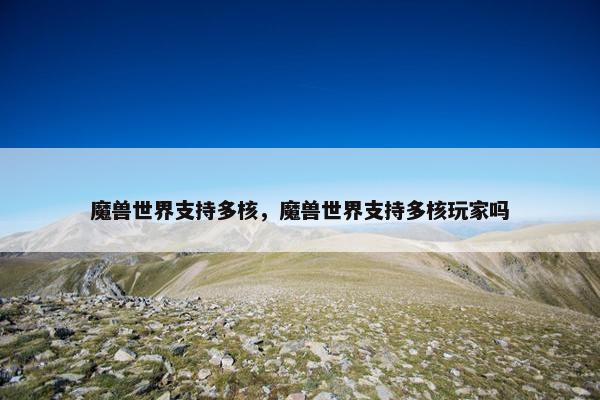 魔兽世界支持多核,魔兽世界支持多核玩家吗 魔兽世界支持多核,魔兽世界支持多核玩家吗