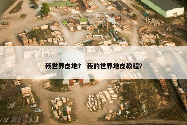 我世界皮地? 我的世界地皮教程? 我世界皮地? 我的世界地皮教程?