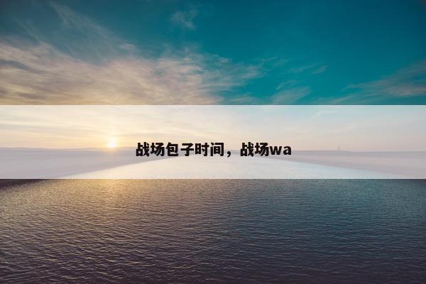 战场包子时间,战场wa 战场包子时间,战场wa