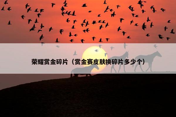 荣耀赏金碎片(赏金赛皮肤换碎片多少个) 荣耀赏金碎片(赏金赛皮肤换碎片多少个)