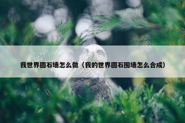 我世界圆石墙怎么做(我的世界圆石围墙怎么合成) 我世界圆石墙怎么做(我的世界圆石围墙怎么合成)