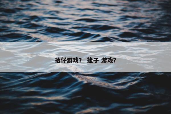 拾仔游戏？ 捡子 游戏？