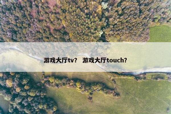 游戏大厅tv？ 游戏大厅touch？