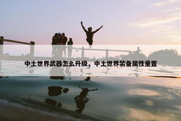 中土世界武器怎么升级，中土世界装备属性重置