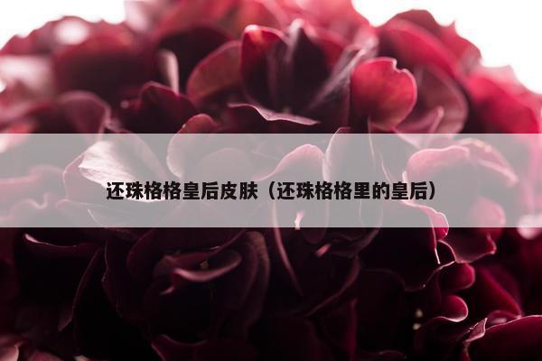 还珠格格皇后皮肤（还珠格格里的皇后）
