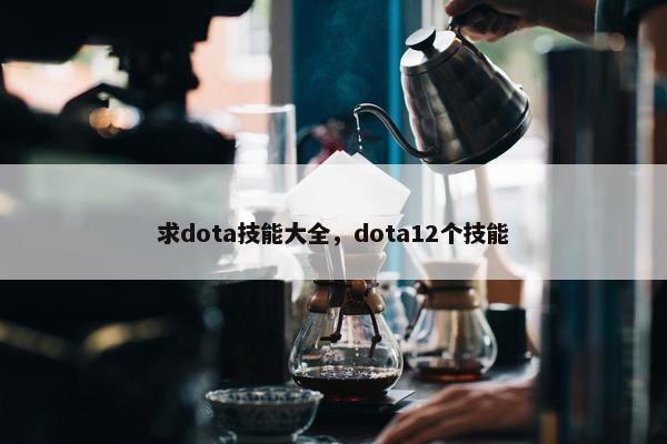 求dota技能大全，dota12个技能