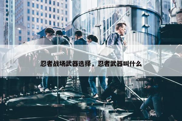 忍者战场武器选择，忍者武器叫什么