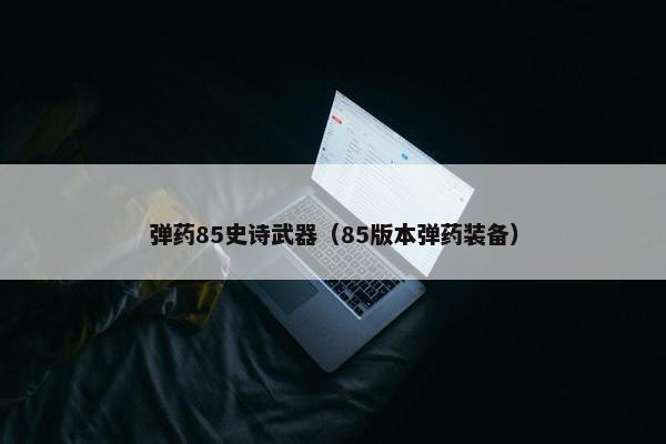 弹药85史诗武器（85版本弹药装备）