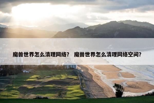 魔兽世界怎么清理网络？ 魔兽世界怎么清理网络空间？