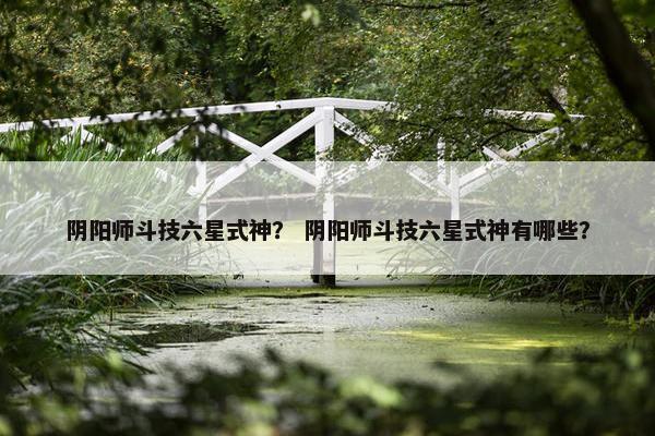 阴阳师斗技六星式神？ 阴阳师斗技六星式神有哪些？