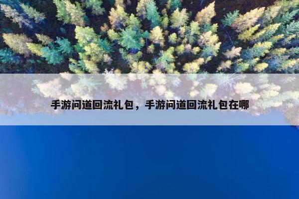 手游问道回流礼包，手游问道回流礼包在哪