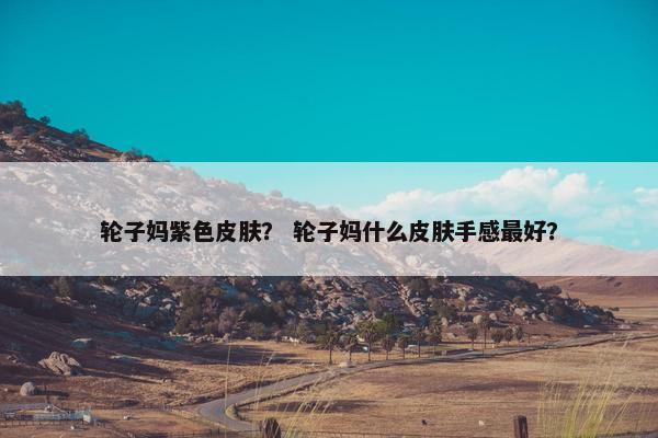 轮子妈紫色皮肤？ 轮子妈什么皮肤手感最好？
