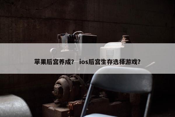 苹果后宫养成？ ios后宫生存选择游戏？