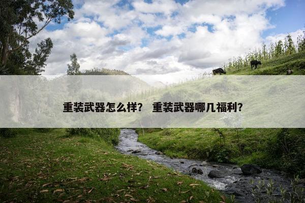 重装武器怎么样？ 重装武器哪几福利？
