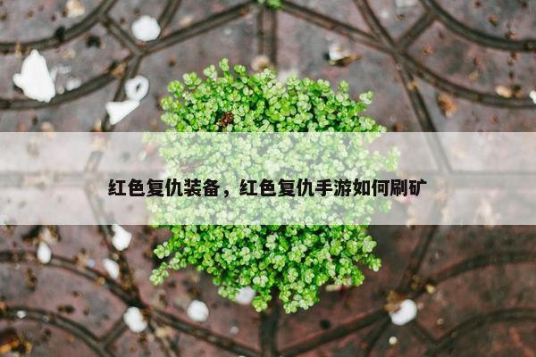 红色复仇装备，红色复仇手游如何刷矿