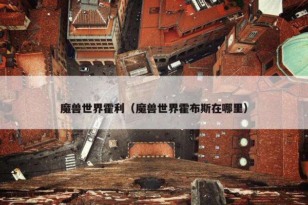 魔兽世界霍利（魔兽世界霍布斯在哪里）