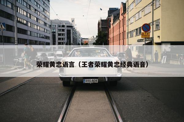 荣耀黄忠语言（王者荣耀黄忠经典语音）