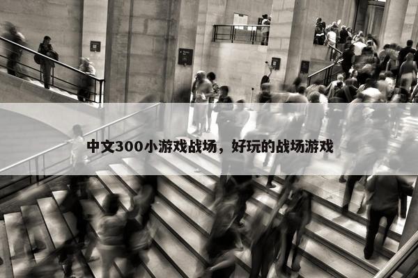中文300小游戏战场，好玩的战场游戏
