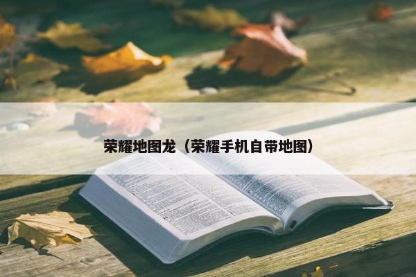 荣耀地图龙（荣耀手机自带地图）