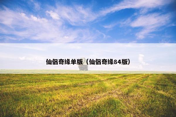 仙侣奇缘单版（仙侣奇缘84版）