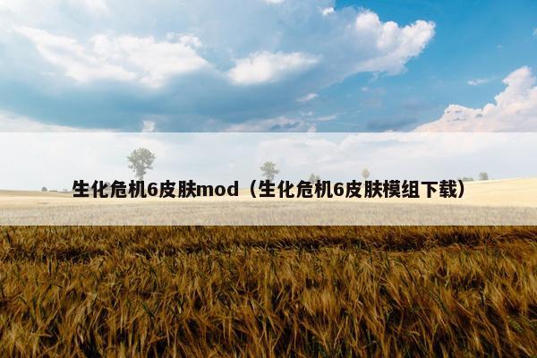 生化危机6皮肤mod（生化危机6皮肤模组下载）