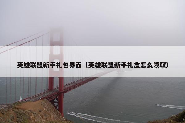 英雄联盟新手礼包界面（英雄联盟新手礼盒怎么领取）