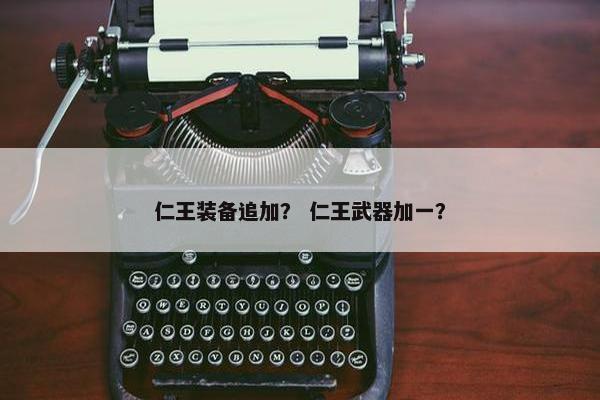 仁王装备追加？ 仁王武器加一？