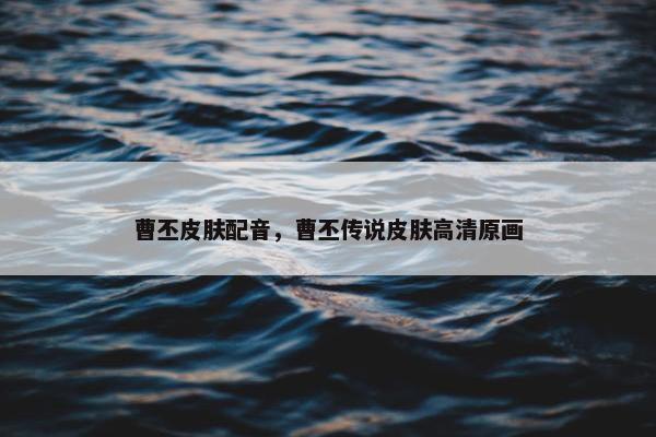 曹丕皮肤配音，曹丕传说皮肤高清原画