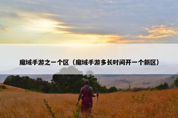 魔域手游之一个区（魔域手游多长时间开一个新区）