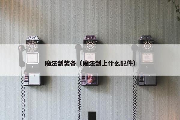 魔法剑装备（魔法剑上什么配件）