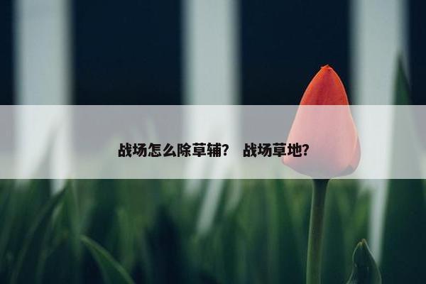 战场怎么除草辅？ 战场草地？