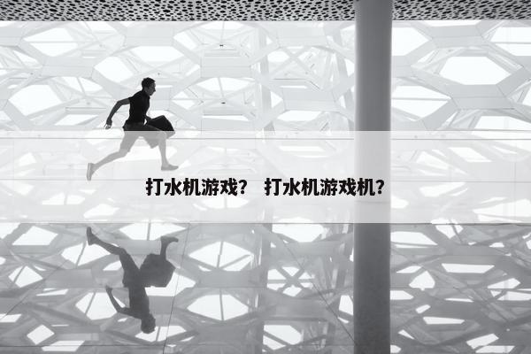 打水机游戏？ 打水机游戏机？