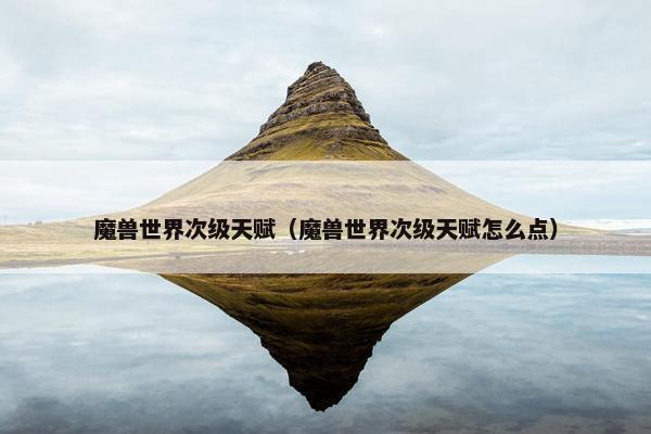 魔兽世界次级天赋（魔兽世界次级天赋怎么点）