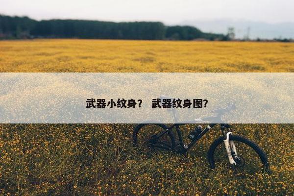 武器小纹身？ 武器纹身图？