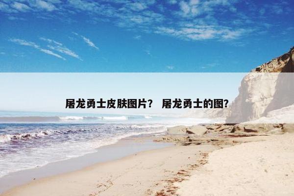 屠龙勇士皮肤图片？ 屠龙勇士的图？