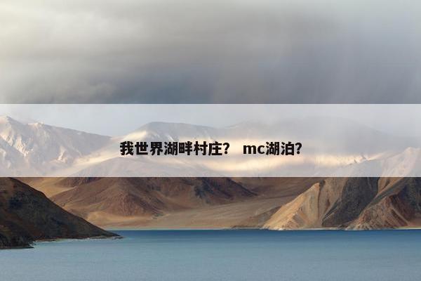 我世界湖畔村庄？ mc湖泊？