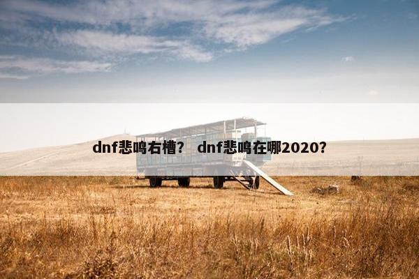 dnf悲鸣右槽？ dnf悲鸣在哪2020？