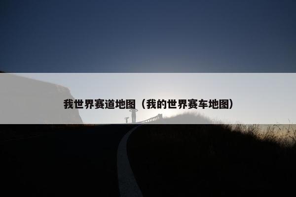 我世界赛道地图（我的世界赛车地图）