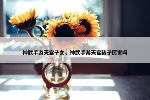 神武手游天宫子女，神武手游天宫孩子厉害吗