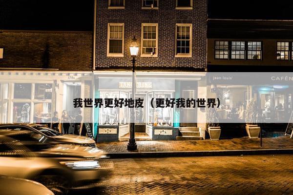 我世界更好地皮（更好我的世界）