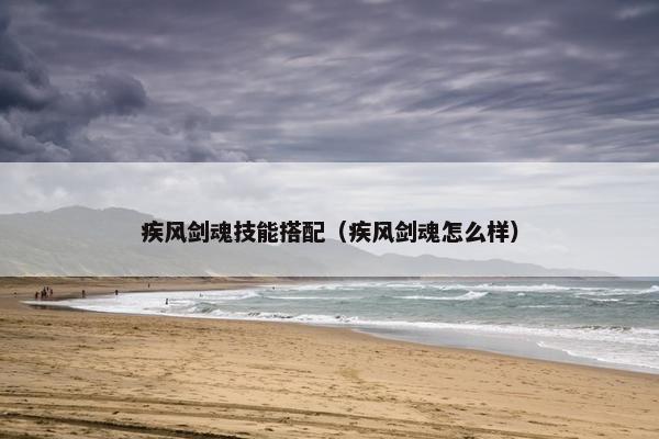 疾风剑魂技能搭配（疾风剑魂怎么样）