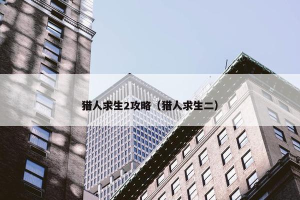 猎人求生2攻略（猎人求生二）
