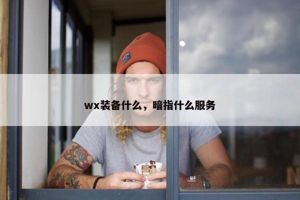 wx装备什么，暗指什么服务