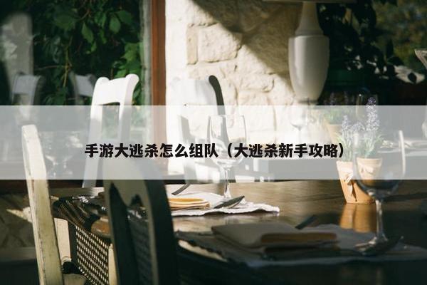手游大逃杀怎么组队（大逃杀新手攻略）