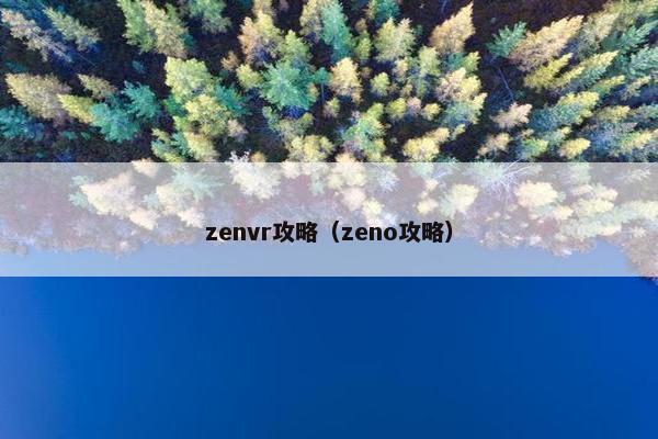 zenvr攻略（zeno攻略）