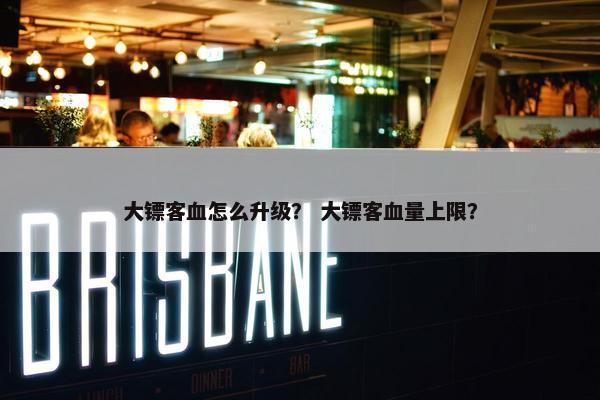 大镖客血怎么升级？ 大镖客血量上限？