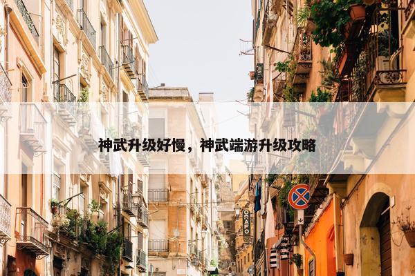神武升级好慢，神武端游升级攻略